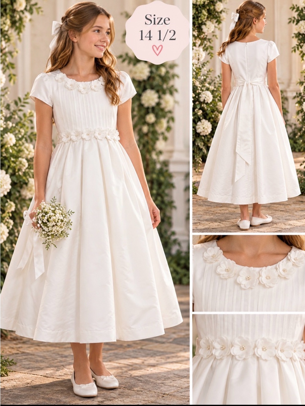 Bonnie Jean Flower Girl Dress Cottagecore Coquette Girl Girlhoodcore wedding